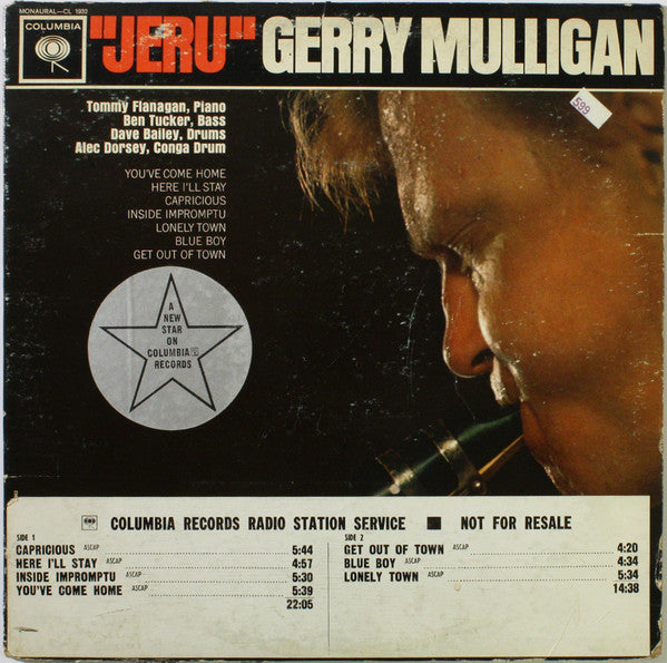 Gerry Mulligan : Jeru (LP, Album, Mono, Promo)