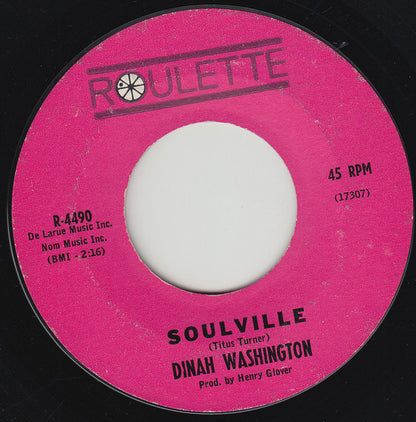 Dinah Washington : Soulville / Let Me Be The First To Know (7", Single, Styrene)
