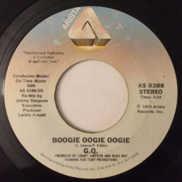 GQ : Disco Nights (Rock-Freak) / Boogie Oogie Oogie (7", Single, Styrene, Ter)