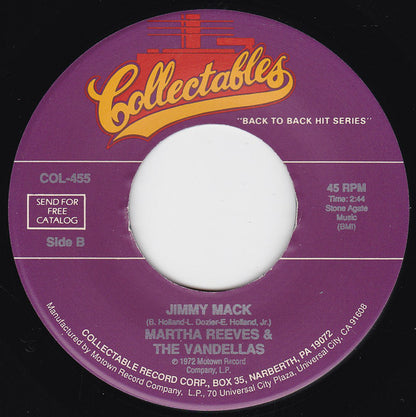 Martha Reeves & The Vandellas : I'm Ready For Love / Jimmy Mack (7", Single, Mono)