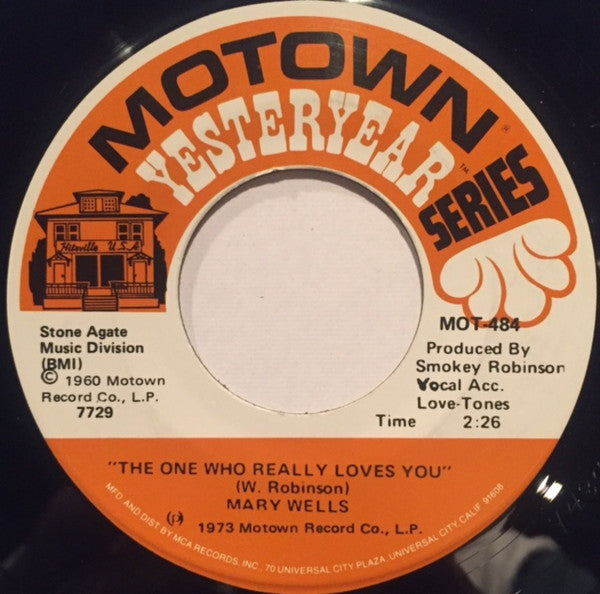 Mary Wells : Bye Bye Baby / The One Who Really Loves You (7", Single, RP)