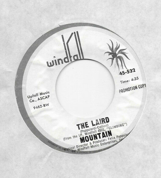 Mountain : Mississippi Queen (7", Single, Promo, Styrene)