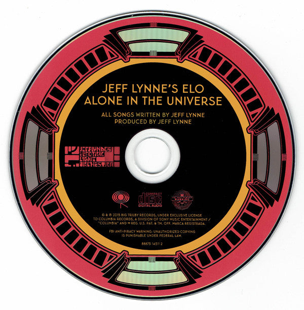 Jeff Lynne's ELO* : Alone In The Universe (CD, Album)