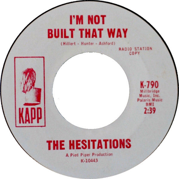The Hesitations : Soul Superman (7", Single, Promo, Styrene)