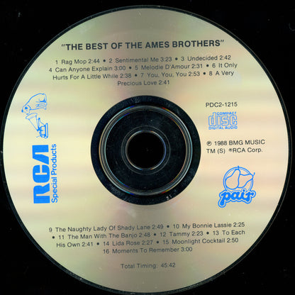 The Ames Brothers : The Best Of The Ames Brothers (CD, Comp, RM)