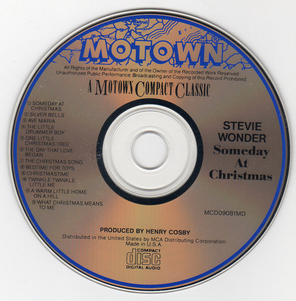 Stevie Wonder : Someday At Christmas (CD, Album, RE)