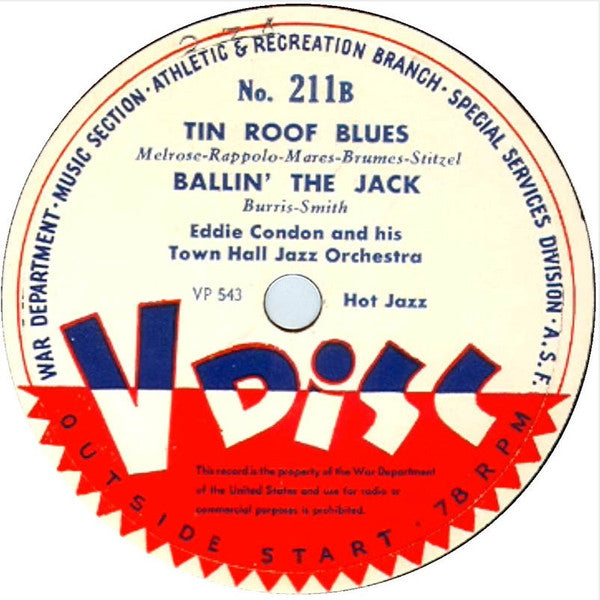 Muggsy Spanier And His Orchestra / Eddie Condon And His Town Hall Jazz Band : Lonesome Road / Tin Roof Blues (12")