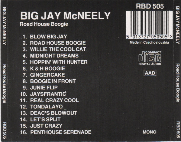 Big Jay McNeely : Roadhouse Boogie (CD, Mono)