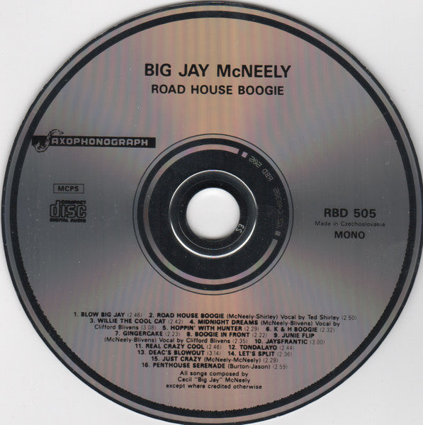 Big Jay McNeely : Roadhouse Boogie (CD, Mono)