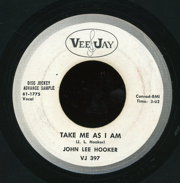 John Lee Hooker : Want Ad Blues  (7", Single, Promo)