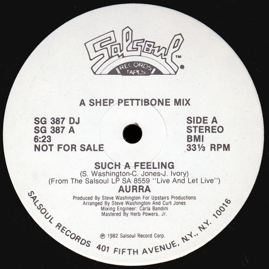 Aurra : Such A Feeling (12", Promo)