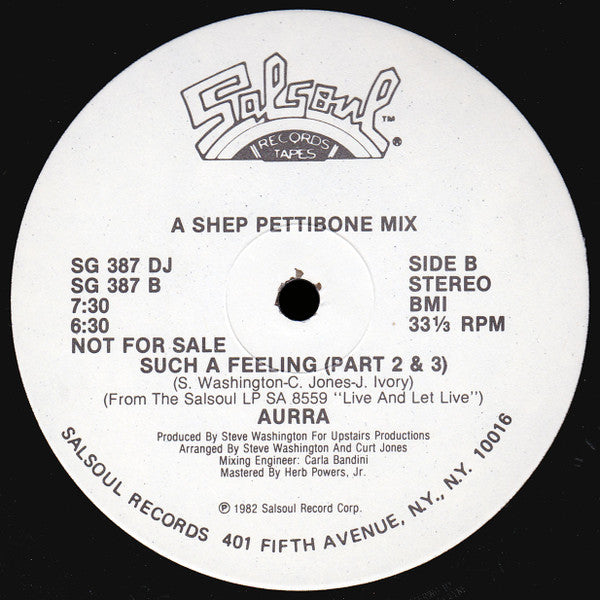 Aurra : Such A Feeling (12", Promo)