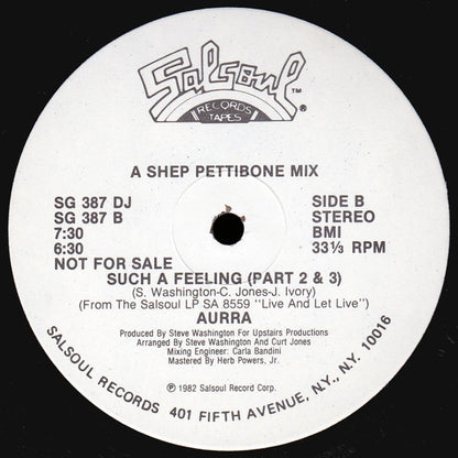 Aurra : Such A Feeling (12", Promo)
