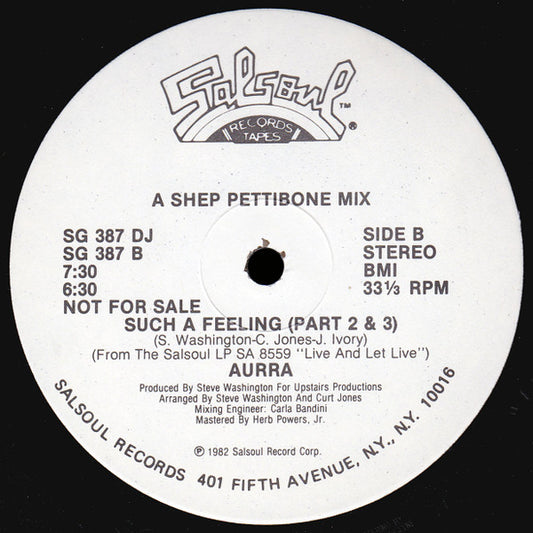 Aurra : Such A Feeling (12", Promo)