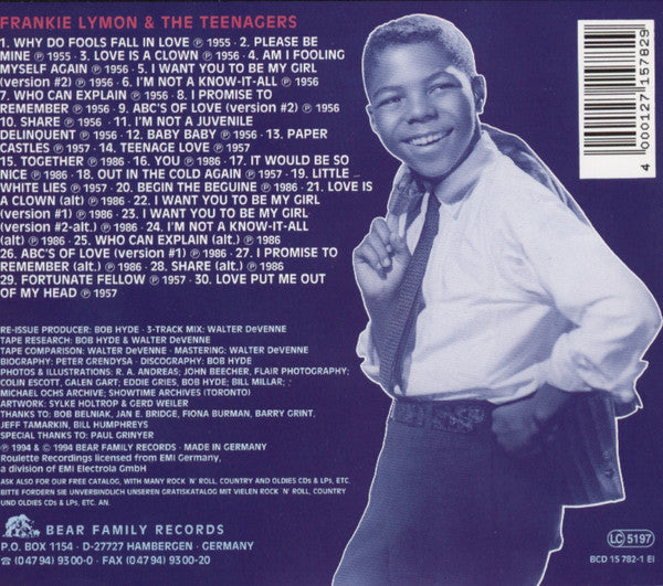 Frankie Lymon & The Teenagers : Complete Recordings (5xCD, Comp + Box)
