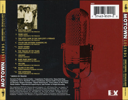 Smokey Robinson : The Ballad Album: Ooo Baby Baby • The Tracks Of My Tears (CD, Comp)