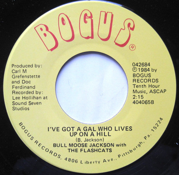 Bull Moose Jackson With The Flashcats : Get Off The Table, Mable (The Two Dollars Is For Beer) (7")