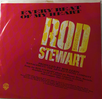 Rod Stewart : Every Beat Of My Heart (7", Single)