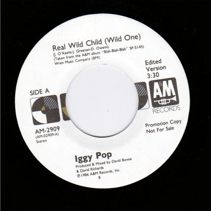 Iggy Pop : Real Wild Child (Wild One) (7", Single, Promo)