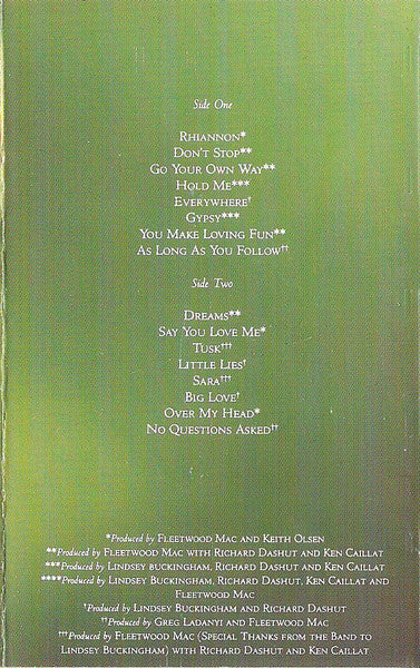 Fleetwood Mac : Greatest Hits (Cass, Comp, Club, Whi)