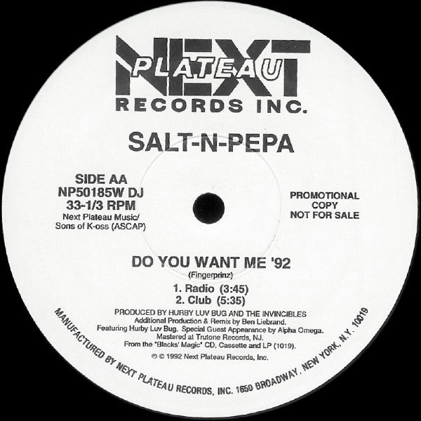 Salt 'N' Pepa : Expression '92 / Do You Want Me '92 (12", Promo)
