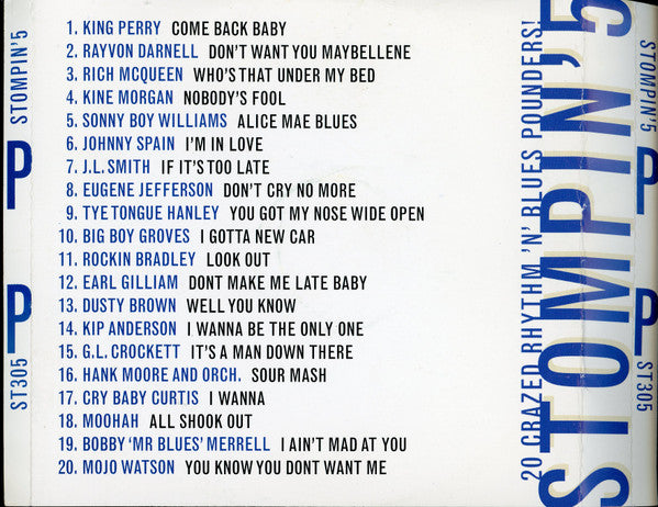 Various : Stompin' 5 (20 Crazed Rhythm 'N' Blues Pounders!) (CD, Album, Comp)