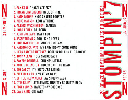 Various : Stompin' 7 (20 Crazed Rhythm 'N' Blues Pounders!) (CD, Album, Comp)