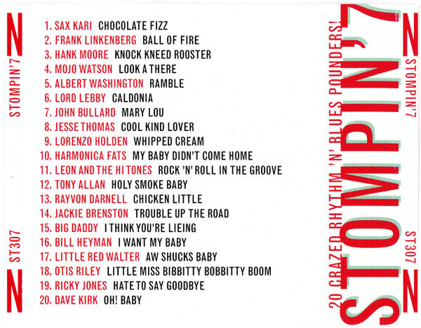 Various : Stompin' 7 (20 Crazed Rhythm 'N' Blues Pounders!) (CD, Album, Comp)