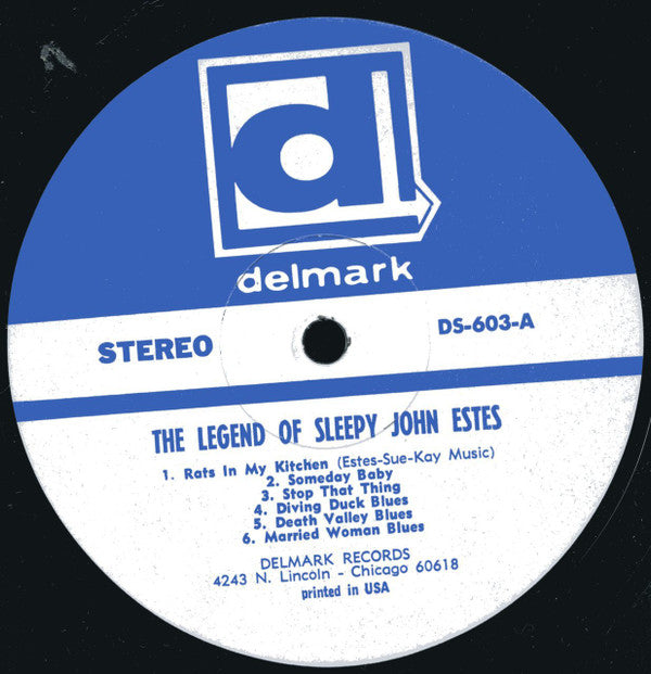 Sleepy John Estes : The Legend Of Sleepy John Estes (LP, Album, RE)