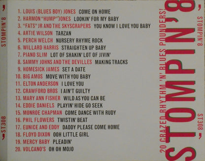 Various : Stompin' 8 - 20 Crazed Rhythm 'N' Blues Pounders! (CD, Album, Comp)