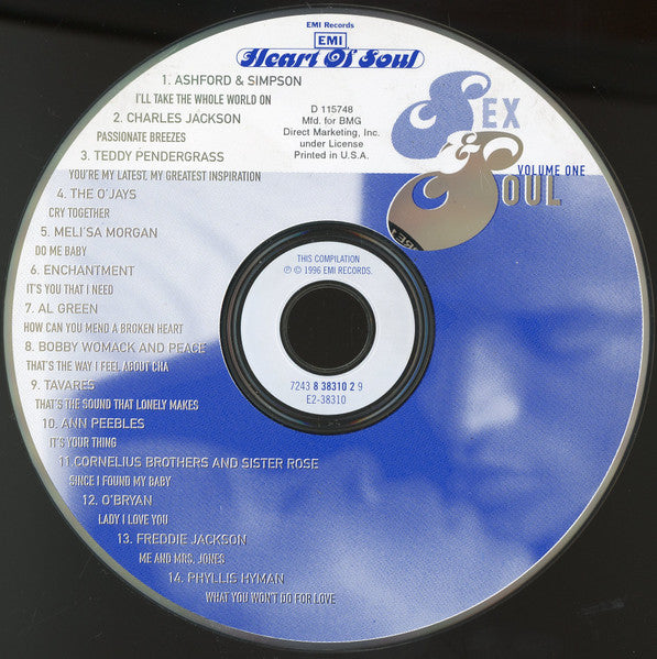 Various : Sex & Soul Volume One (CD, Comp, Club, BMG)