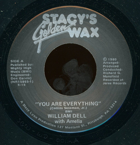 William Dell With Amelia (15) : You Are Everything (7")
