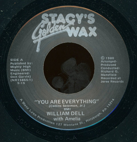 William Dell With Amelia (15) : You Are Everything (7")