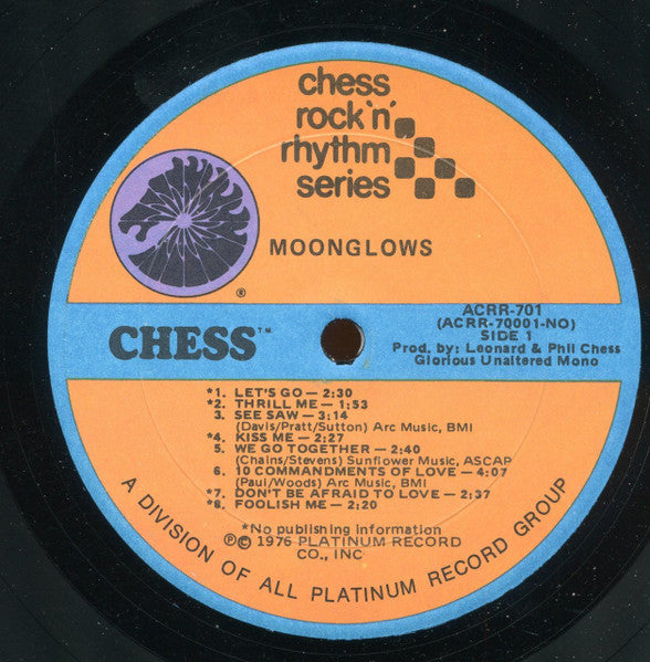The Moonglows : Moonglows (LP, Comp)