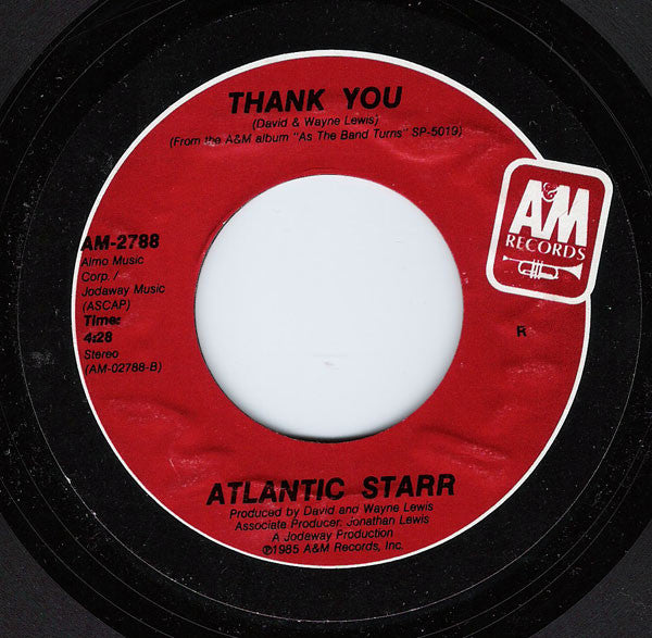 Atlantic Starr : Secret Lovers / Thank You (7", Styrene, R =)