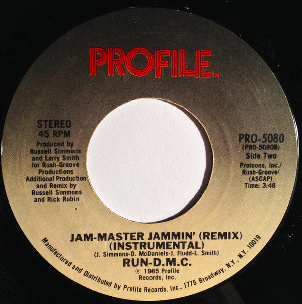 Run-DMC : Jam-Master Jammin' (Remix) (7", Styrene)