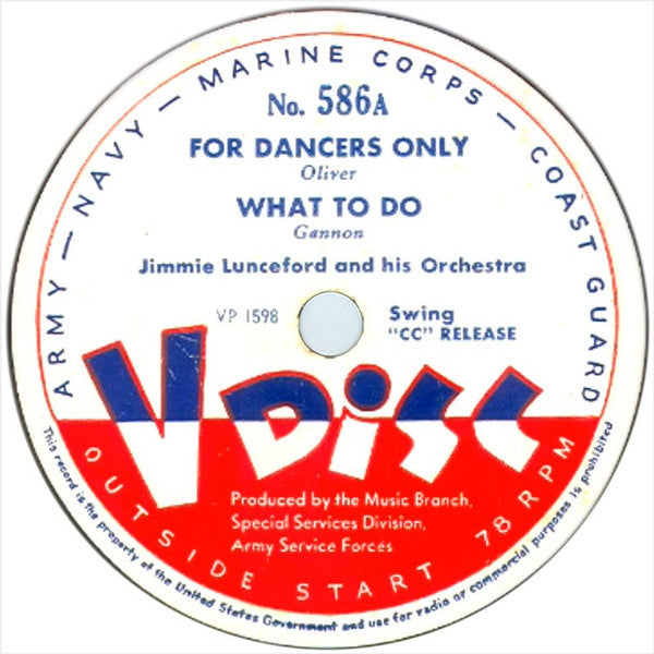 Jimmie Lunceford And His Orchestra / Billie Holiday : For Dancers Only / I Cover The Waterfront (12")