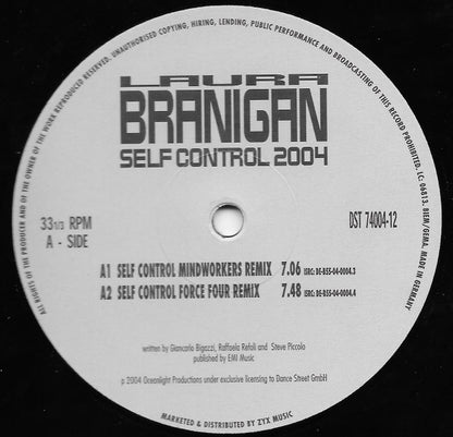 Laura Branigan : Self Control 2004 (12", Single)