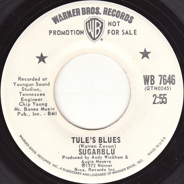Sugarblue : Tule's Blues (7", Promo)