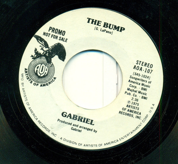 Gabe Lapano : The Bump (7", Mono, Promo)