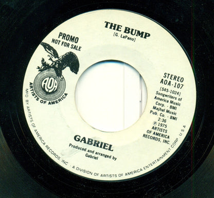 Gabe Lapano : The Bump (7", Mono, Promo)