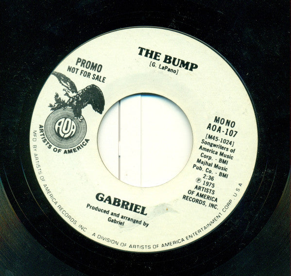 Gabe Lapano : The Bump (7", Mono, Promo)