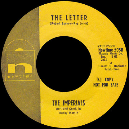 The Imperials : Go And Get Your Heart Broken (7", Single, Promo, Styrene)