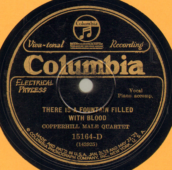 The Happy Four / Copperhill Male Quartet : He Knows How / There Is A Fountain Filled With Blood (Shellac, 10")