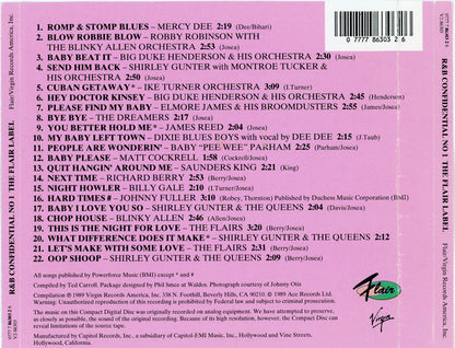 Various : R & B Confidential No.1 - The Flair Label (CD, Comp)
