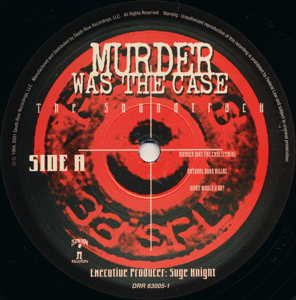 Various : Murder Was The Case (The Soundtrack) (2xLP, Album, RE, RM)