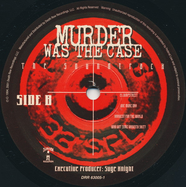 Various : Murder Was The Case (The Soundtrack) (2xLP, Album, RE, RM)