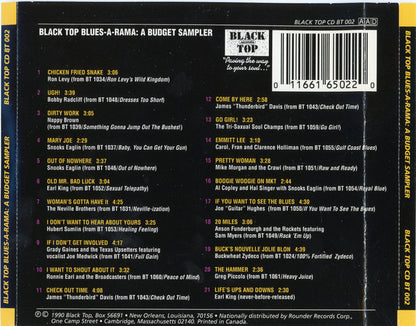 Various : Black Top Blues-A-Rama: A Budget Sampler (CD, Comp, Smplr)