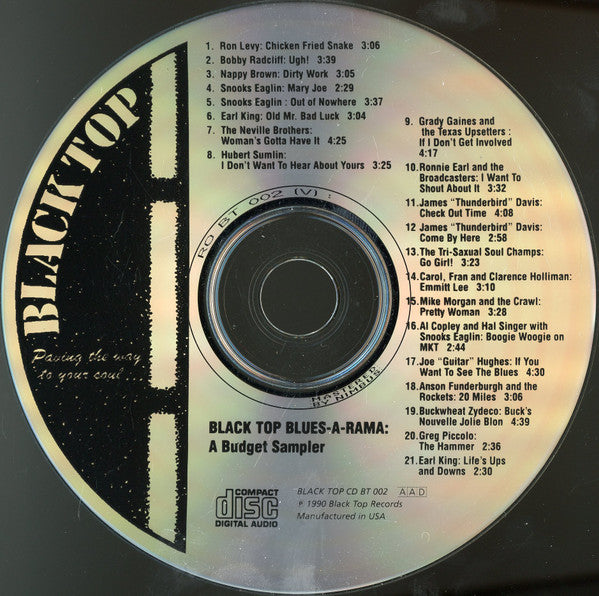 Various : Black Top Blues-A-Rama: A Budget Sampler (CD, Comp, Smplr)