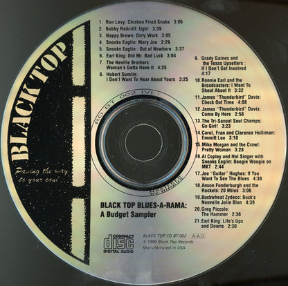 Various : Black Top Blues-A-Rama: A Budget Sampler (CD, Comp, Smplr)